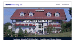 Desktop Screenshot of gasthof-eibl.de