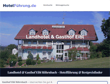 Tablet Screenshot of gasthof-eibl.de